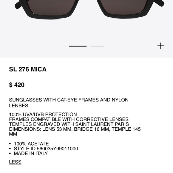 Authentic - Saint Laurent Sunglasses - Picture 10 of 10